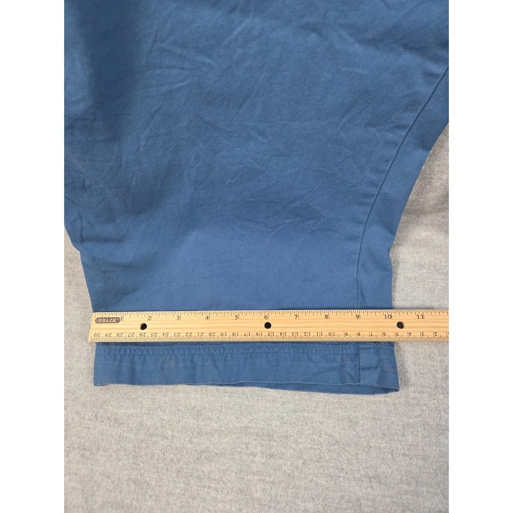 Banana Republic‎ Vintage 2001 Chino Pants 36x30 Royal Blue Wide Leg Button Fly